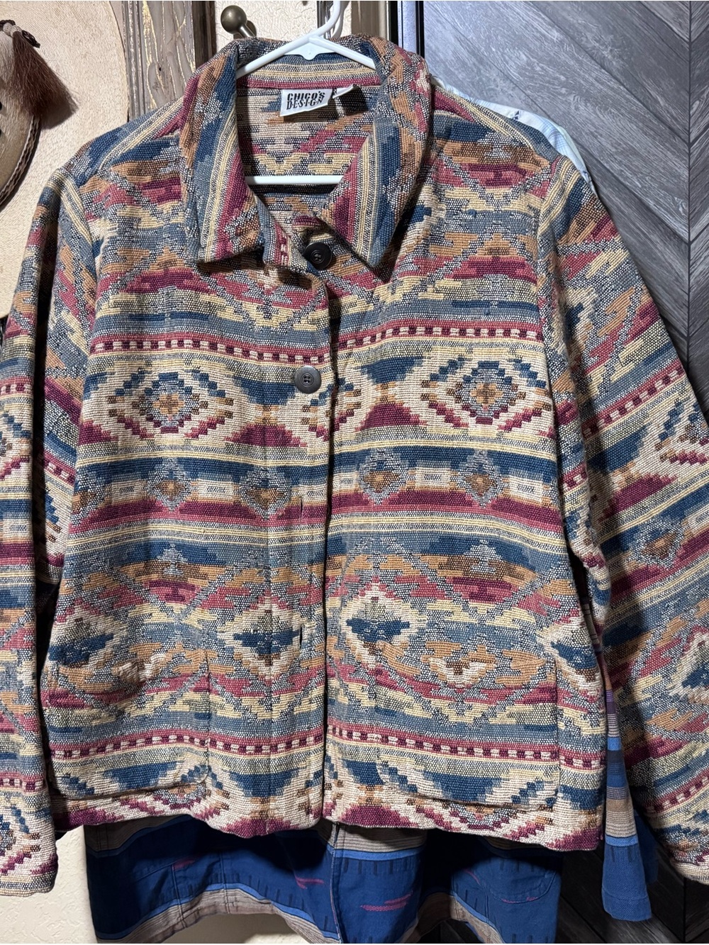 Chico's Multicolor Southwestern Woven Jacket